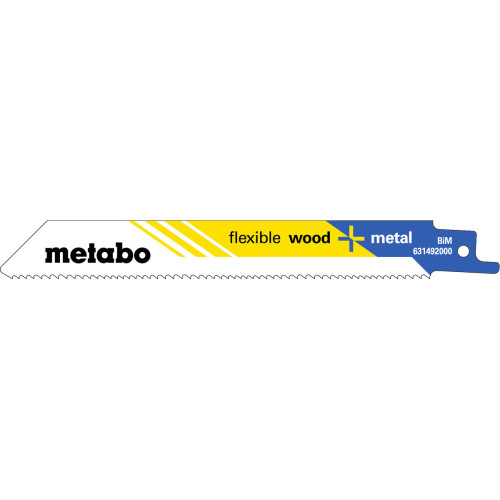 2 пилки для сабельных пил, «flexible wood + metal», 150 x 0,9 мм (631094000)